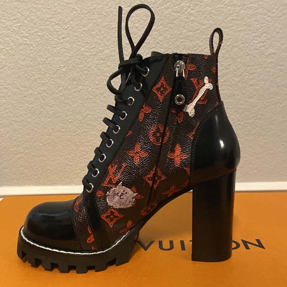Louis Vuitton Catogram Star Trail Ankle Boots - 38.5 - Picture 3 of 11